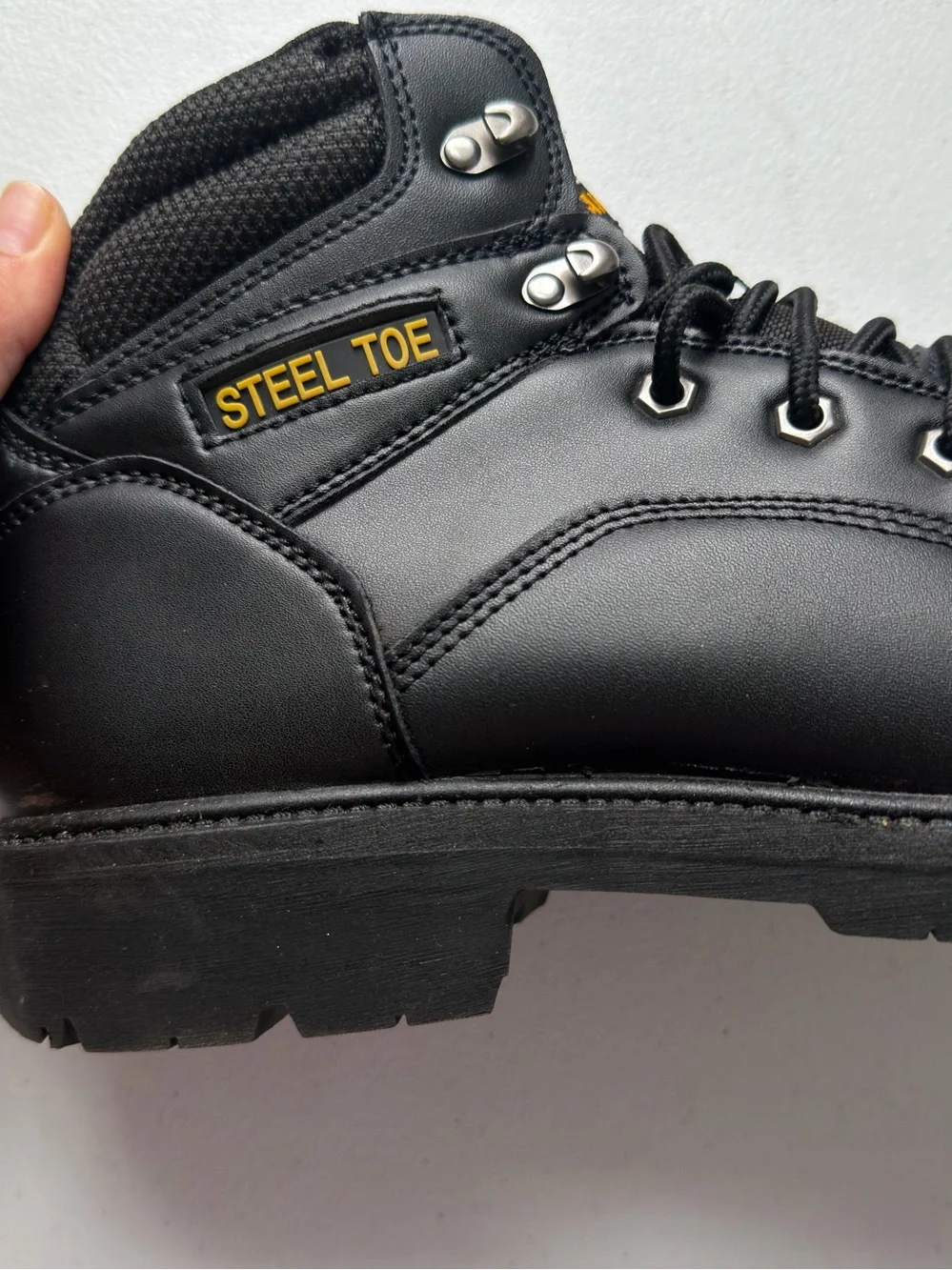 Brahma Steel Toe Work Boots Men’s 12 Wide Black Safety Industrial